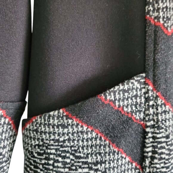 Mid-length Unique Blazer/Jacket in Black/Red/White Size Medium - Picture 3 of 11